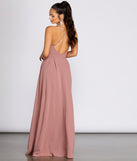 Marlowe Formal Long Pleated Dress is a stunning choice for a bridesmaid dress or maid of honor dress, and to feel beautiful at Prom 2023, spring weddings, formals, & military balls!