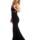 The Jolee Lace Inset Formal Dress is a gorgeous pick as your 2023 prom dress or formal gown for wedding guest, spring bridesmaid, or army ball attire!