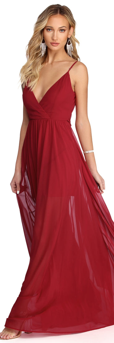 The Alina Formal Sleeveless Chiffon Dress is a gorgeous pick as your 2023 prom dress or formal gown for wedding guest, spring bridesmaid, or army ball attire!
