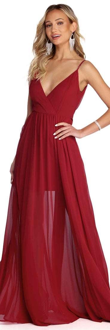 The Alina Formal Sleeveless Chiffon Dress is a gorgeous pick as your 2023 prom dress or formal gown for wedding guest, spring bridesmaid, or army ball attire!