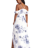 Mia Formal High Slit Chiffon Dress is a stunning choice for a bridesmaid dress or maid of honor dress, and to feel beautiful at Prom 2023, spring weddings, formals, & military balls!