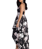 The Camilla Floral High Low Dress is a gorgeous pick as your 2023 prom dress or formal gown for wedding guest, spring bridesmaid, or army ball attire!
