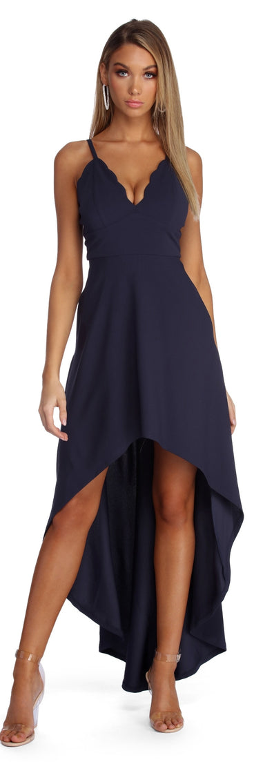 Nathalie Formal High Low Dress is a stunning choice for a bridesmaid dress or maid of honor dress, and to feel beautiful at Prom 2023, spring weddings, formals, & military balls!