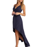 Nathalie Formal High Low Dress is a stunning choice for a bridesmaid dress or maid of honor dress, and to feel beautiful at Prom 2023, spring weddings, formals, & military balls!