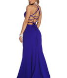 The Leona Formal Lattice Dress is a gorgeous pick as your 2023 prom dress or formal gown for wedding guest, spring bridesmaid, or army ball attire!