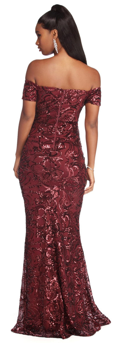 Talia Formal Sequin Long Dress is a stunning choice for a bridesmaid dress or maid of honor dress, and to feel beautiful at Prom 2023, spring weddings, formals, & military balls!
