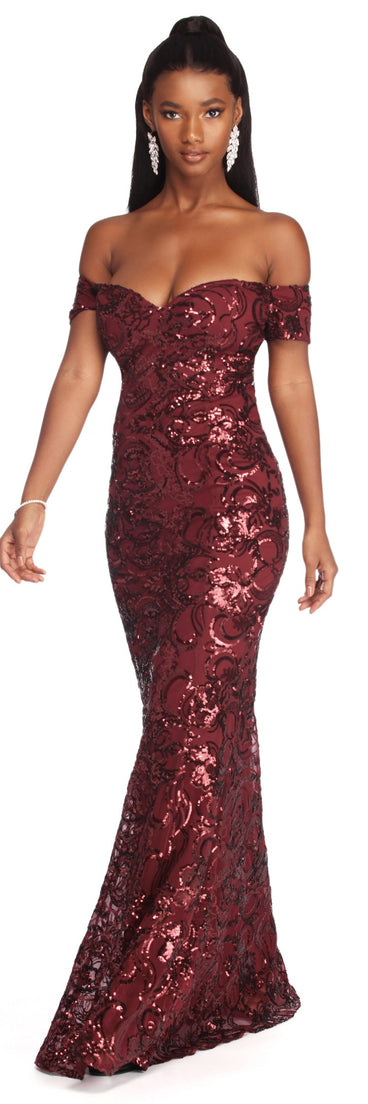 Talia Formal Sequin Long Dress is a stunning choice for a bridesmaid dress or maid of honor dress, and to feel beautiful at Prom 2023, spring weddings, formals, & military balls!