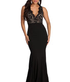 Marlee Formal Lace Mermaid Dress is a stunning choice for a bridesmaid dress or maid of honor dress, and to feel beautiful at Prom 2023, spring weddings, formals, & military balls!