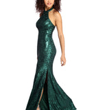 The Aspyn Formal Sleeveless Sequin Dress is a gorgeous pick as your 2023 prom dress or formal gown for wedding guest, spring bridesmaid, or army ball attire!