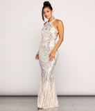 Payton Formal Sleeveless Sequin Dress is a stunning choice for a bridesmaid dress or maid of honor dress, and to feel beautiful at Prom 2023, spring weddings, formals, & military balls!