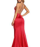 The Gabby Reign In Rhinestone Satin Dress is a gorgeous pick as your 2023 prom dress or formal gown for wedding guest, spring bridesmaid, or army ball attire!