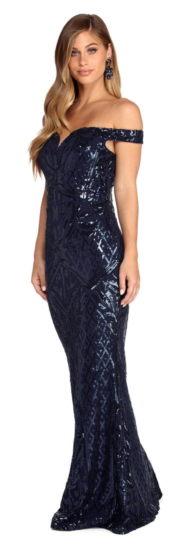 The Cara Formal Sweetheart Sequin Dress is a gorgeous pick as your 2023 prom dress or formal gown for wedding guest, spring bridesmaid, or army ball attire!