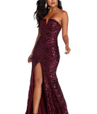 Paulina Formal High Slit Sequin Dress is a stunning choice for a bridesmaid dress or maid of honor dress, and to feel beautiful at Prom 2023, spring weddings, formals, & military balls!