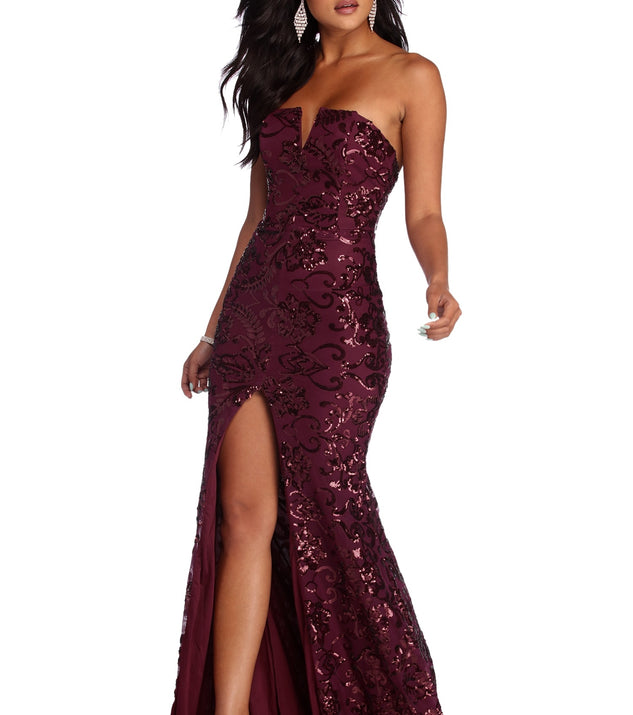 Paulina Formal High Slit Sequin Dress & Windsor