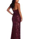 Paulina Formal High Slit Sequin Dress is a stunning choice for a bridesmaid dress or maid of honor dress, and to feel beautiful at Prom 2023, spring weddings, formals, & military balls!
