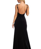 The Camille Formal Velvet Dress is a gorgeous pick as your 2023 prom dress or formal gown for wedding guest, spring bridesmaid, or army ball attire!