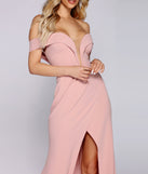 Allison Formal Off The Shoulder Dress creates the perfect summer wedding guest dress or cocktail party dresss with stylish details in the latest trends for 2023!