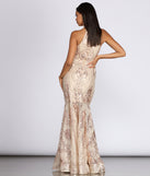 The Elora Sequin Evening Gown is a gorgeous pick as your 2023 prom dress or formal gown for wedding guest, spring bridesmaid, or army ball attire!