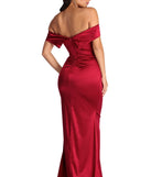 The Elena Ruched Satin Gown is a gorgeous pick as your 2023 prom dress or formal gown for wedding guest, spring bridesmaid, or army ball attire!