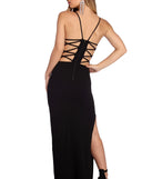 The Kynlee Formal High Slit Beaded Dress is a gorgeous pick as your 2023 prom dress or formal gown for wedding guest, spring bridesmaid, or army ball attire!