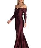 The Kimora Formal Off The Shoulder Dress is a gorgeous pick as your 2023 prom dress or formal gown for wedding guest, spring bridesmaid, or army ball attire!