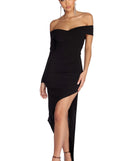 The Addilyn Formal Asymmetrical Wrap Dress is a gorgeous pick as your 2023 prom dress or formal gown for wedding guest, spring bridesmaid, or army ball attire!