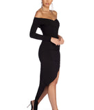The Addilyn Formal Asymmetrical Wrap Dress is a gorgeous pick as your 2023 prom dress or formal gown for wedding guest, spring bridesmaid, or army ball attire!