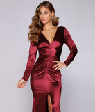 The Allison Satin Ruched Formal Dress is a gorgeous pick as your 2023 prom dress or formal gown for wedding guest, spring bridesmaid, or army ball attire!
