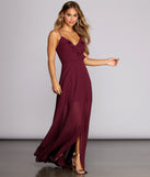 Nida Chiffon Ruffle Gown creates the perfect summer wedding guest dress or cocktail party dresss with stylish details in the latest trends for 2023!