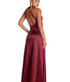 Jacqueline Formal Open Back Satin Dress creates the perfect summer wedding guest dress or cocktail party dresss with stylish details in the latest trends for 2023!