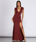 Raven Cap Sleeve Evening Gown creates the perfect spring wedding guest dress or cocktail attire with stylish details in the latest trends for 2023!