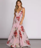 The Cassandra Floral Chiffon Gown is a gorgeous pick as your 2023 prom dress or formal gown for wedding guest, spring bridesmaid, or army ball attire!