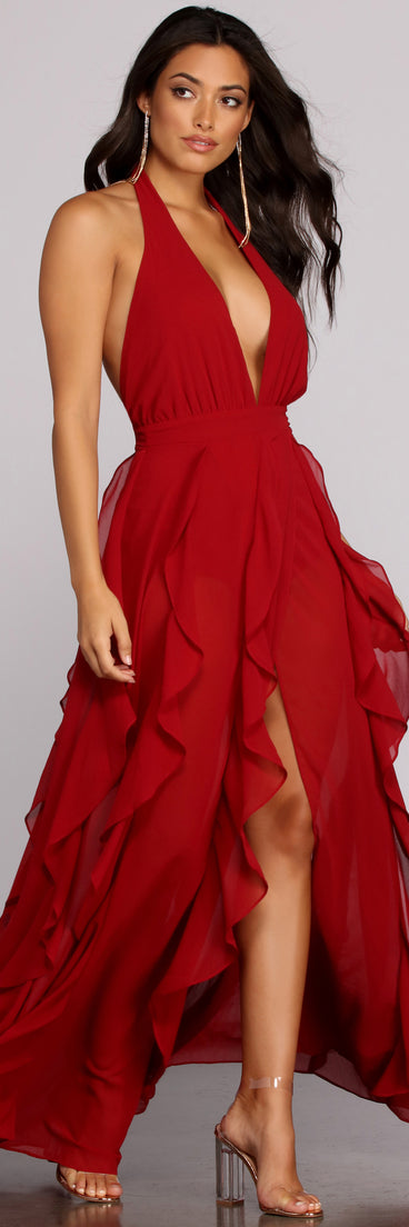 Delena Formal Chiffon Tendril Dress creates the perfect summer wedding guest dress or cocktail party dresss with stylish details in the latest trends for 2023!