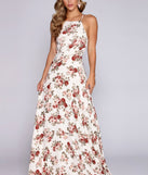Krystal Formal Floral Open Back Dress creates the perfect summer wedding guest dress or cocktail party dresss with stylish details in the latest trends for 2023!