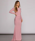 Piper Ruched Open Back Gown creates the perfect summer wedding guest dress or cocktail party dresss with stylish details in the latest trends for 2023!