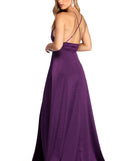 The Evie Formal Sleeveless Satin Dress is a gorgeous pick as your 2023 prom dress or formal gown for wedding guest, spring bridesmaid, or army ball attire!