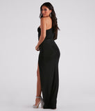 Cassandra Formal Slit Long Dress creates the perfect summer wedding guest dress or cocktail party dresss with stylish details in the latest trends for 2023!