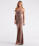 Stacie Formal Cowl Neck Long Dress provides a stylish spring wedding guest dress, the perfect dress for graduation, or a cocktail party look in the latest trends for 2024!