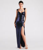 Miranda Formal Sequin Sleeveless Long Dress creates the perfect summer wedding guest dress or cocktail party dresss with stylish details in the latest trends for 2023!
