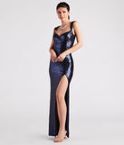 Miranda Formal Sequin Sleeveless Long Dress creates the perfect summer wedding guest dress or cocktail party dresss with stylish details in the latest trends for 2023!
