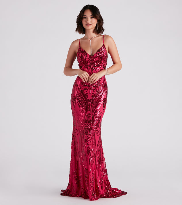 Elliana Formal Sequin Mermaid Dress & Windsor