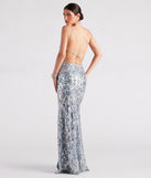 Lexi Formal Sequin Rhinestone A-Line Dress creates the perfect summer wedding guest dress or cocktail party dresss with stylish details in the latest trends for 2023!