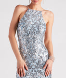 Lexi Formal Sequin Rhinestone A-Line Dress creates the perfect summer wedding guest dress or cocktail party dresss with stylish details in the latest trends for 2023!