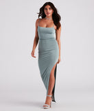 Devon Formal Cowl Back Long Dress creates the perfect summer wedding guest dress or cocktail party dresss with stylish details in the latest trends for 2023!