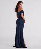 Alina Off-The-Shoulder Mermaid Wrap Dress creates the perfect summer wedding guest dress or cocktail party dresss with stylish details in the latest trends for 2023!
