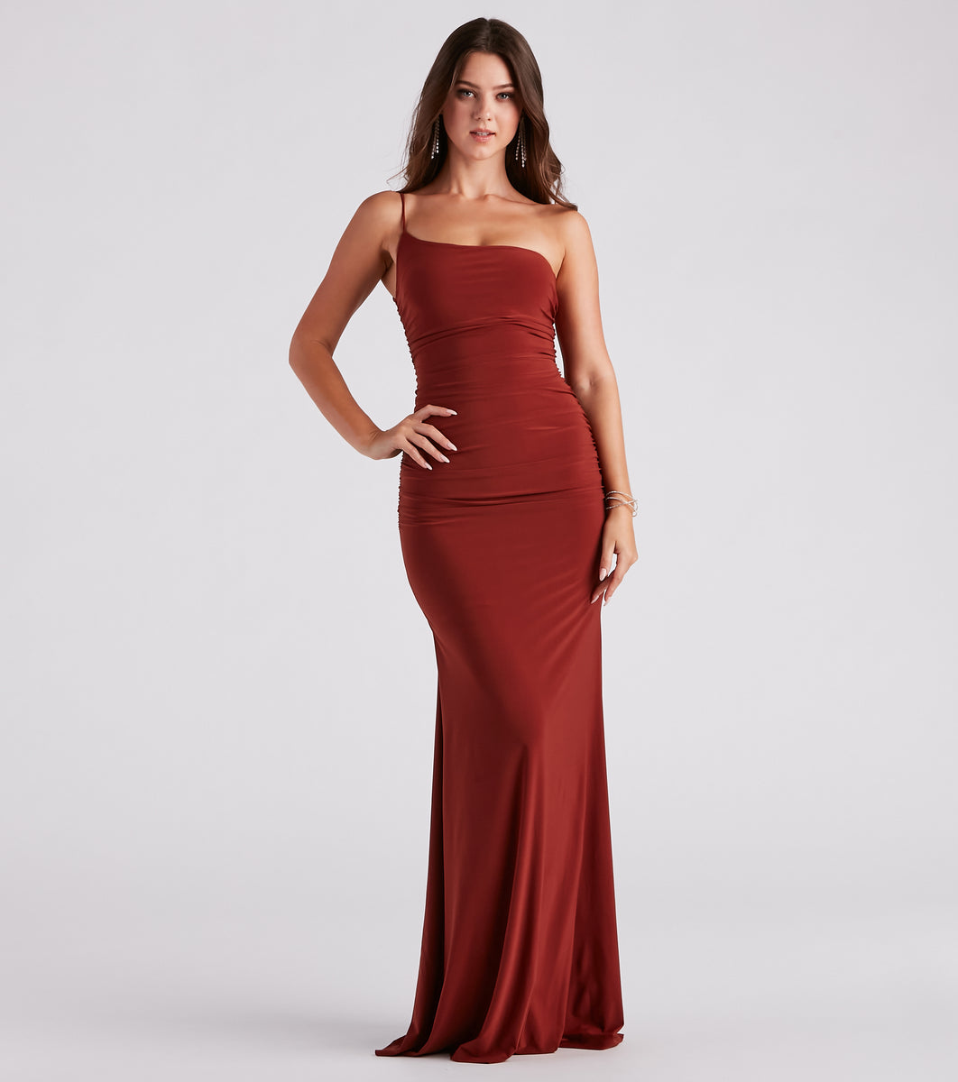 Paige Formal Ruched Mermaid Dress