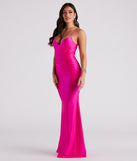 Keyla Satin Wrap A-Line Formal Dress creates the perfect summer wedding guest dress or cocktail party dresss with stylish details in the latest trends for 2023!