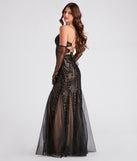 Juliana Formal Sequin Mesh Mermaid Dress creates the perfect summer wedding guest dress or cocktail party dresss with stylish details in the latest trends for 2023!