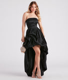 Faith Formal Taffeta High-Low Dress is a gorgeous pick as your 2024 prom dress or formal gown for wedding guests, spring bridesmaids, or army ball attire!