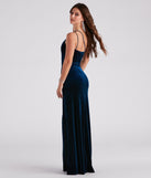 Maria Formal Velvet A-Line Long Dress is the perfect prom dress pick with on-trend details to make the 2024 dance your most memorable event yet!